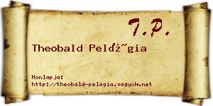 Theobald Pelágia névjegykártya